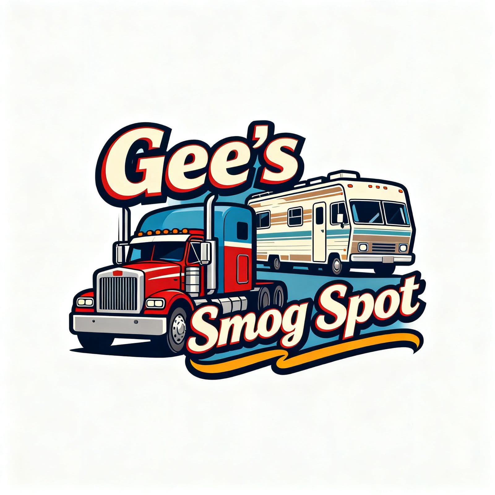 Portrait of Gee's Smog Spot, certified heavy-duty emissions tester